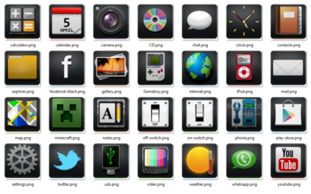 SQ Glow icons screenshot