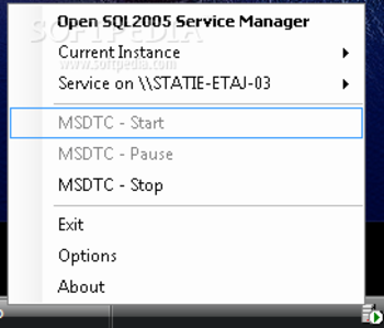 SQL 2005 Service Manager screenshot 2