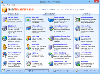 SQL Admin Toolset screenshot
