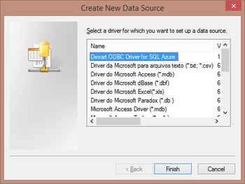 SQL Azure ODBC driver (32/64 bit) screenshot 2