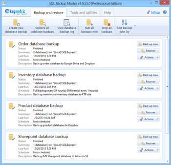 SQL Backup Master screenshot