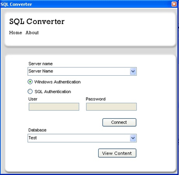 SQL Converter screenshot