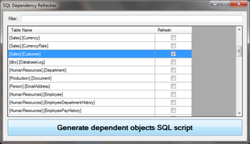 SQL Dependency Refresher screenshot