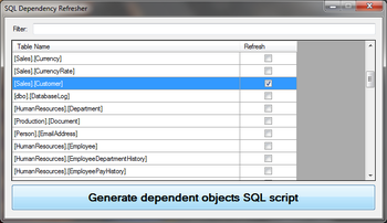 SQL Dependency Refresher screenshot 2