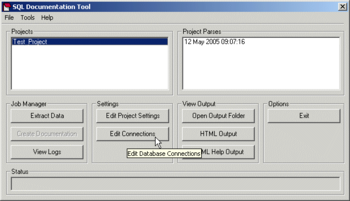 SQL Documentation Tool screenshot