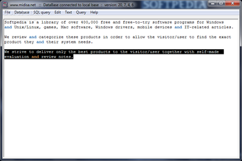 SQL Editor screenshot