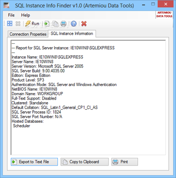 SQL Instance Info Finder screenshot 2