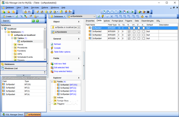 SQL Manager Lite for MySQL screenshot