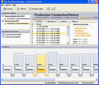 SQL Partition Manager screenshot 2