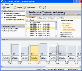 SQL Partition Manager screenshot 3