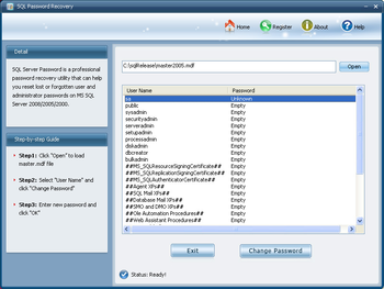 SQL Password Recovery screenshot 2