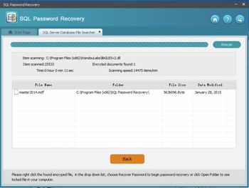 SQL Password Recovery screenshot 2