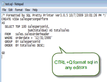 SQL Pretty Printer Desktop Version - Download Free with Screenshots and ...