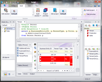 SQL Pythia screenshot