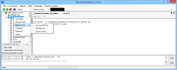 SQL Script Builder screenshot