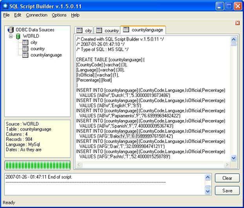 SQL Script Builder screenshot 2