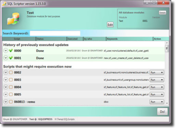 SQL Scriptor screenshot