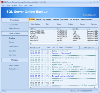 SQL Server Backup screenshot