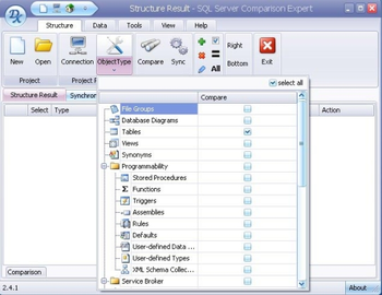 SQL Server Comparison Expert screenshot