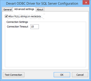 SQL Server ODBC driver screenshot 2