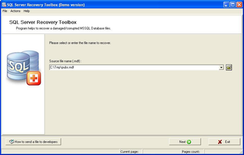 SQL Server Recovery Toolbox screenshot 2