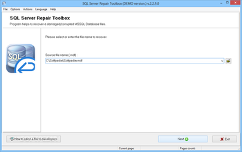 SQL Server Repair Toolbox screenshot