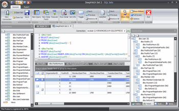 SQL Sets screenshot