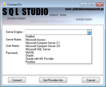 SQL Studio screenshot
