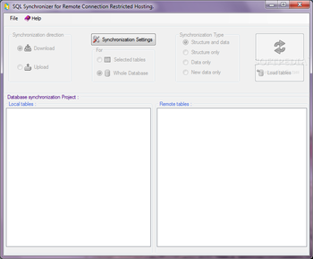 SQL Synchronizer for Remote Connection Restricted Hosting screenshot 2
