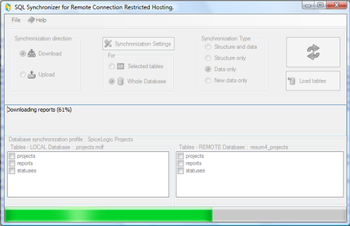 SQL Synchronizer for Remote Connection Restricted Hosting screenshot