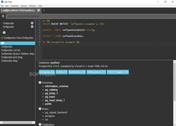 SQL Tabs screenshot 2