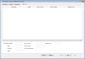 SQLData Express for IBM DB2 to Oracle screenshot