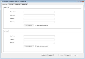 SQLData Express for Sybase ASE to IBM DB2 screenshot