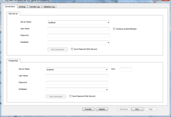 SQLDataExpress for SQL Server to PostgreSQL screenshot