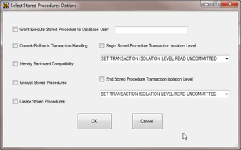 SQLDJ SQL Server Stored Procedures Code Writer screenshot 2