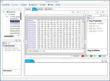 SQLite Forensic Explorer screenshot 3