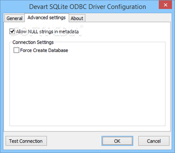 SQLite ODBC driver screenshot 3