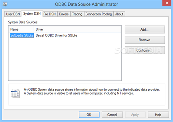 SQLite ODBC driver screenshot 4