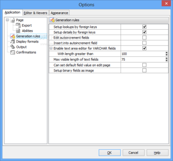 SQLite PHP Generator Professional screenshot 12