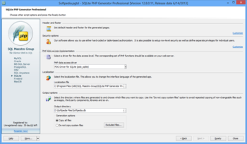 SQLite PHP Generator Professional screenshot 9