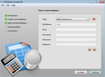 SQLiteConverter screenshot