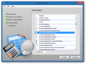 SQLiteConverter screenshot 3