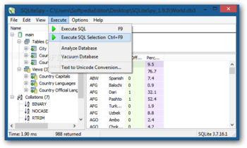 SQLiteSpy screenshot 5