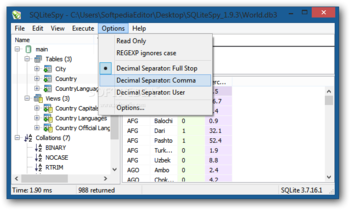 SQLiteSpy screenshot 6