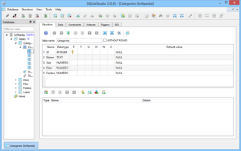 SQLiteStudio screenshot