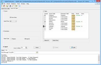 SqliteToAccess screenshot 3