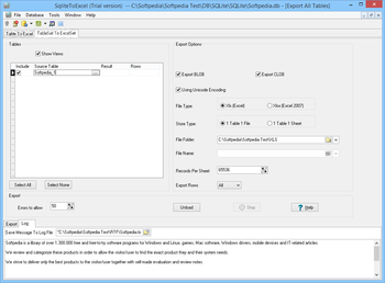 SqliteToExcel screenshot 6