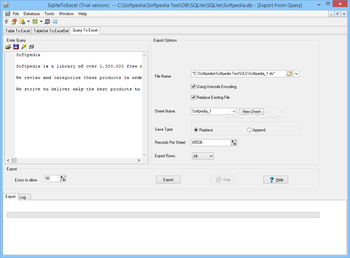 SqliteToExcel screenshot 7