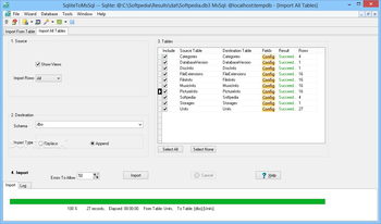 SqliteToMsSql screenshot 5