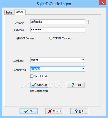 SqliteToOracle screenshot 2